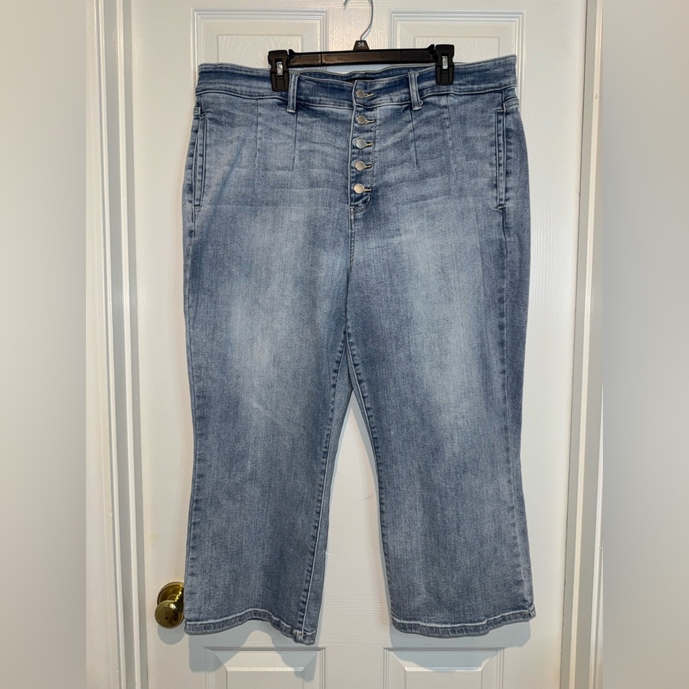Judy Blue Wide Leg Blue Jeans. Size 22W